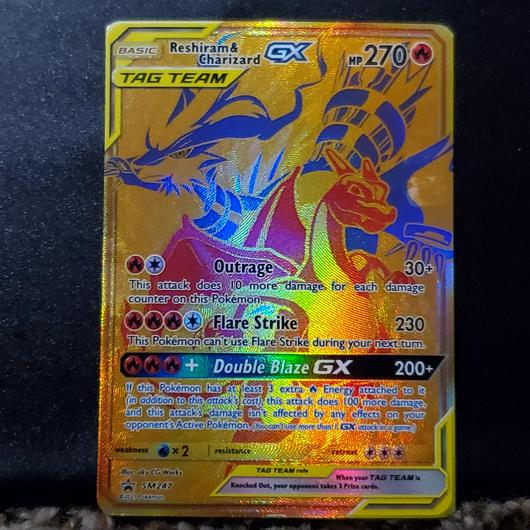 Reshiram & Charizard GX #SM247 photo