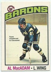 Al MacAdam Hockey Cards 1976 O-Pee-Chee Prices