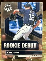 Casey Mize #RD13 Baseball Cards 2021 Panini Mosaic Rookie Debut Prices