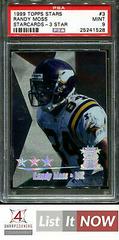 Randy Moss [3 Star] #3 Football Cards 1999 Topps Stars Starcards Prices