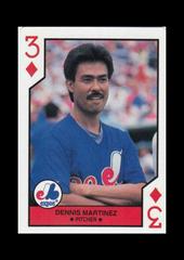 Dennis Martinez [Three of Diamonds] Baseball Cards 1990 U.S. Playing Card All Stars Prices