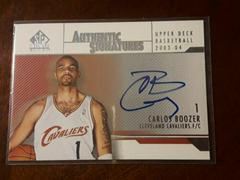 Carlos Boozer Basketball Cards 2003 SP Authentic Signatures Prices