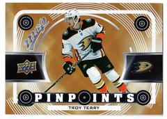 Troy Terry [Gold] #PP-10 Hockey Cards 2022 Upper Deck MVP Pinpoints Prices