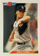 Greg Harris Baseball Cards 1992 Bowman Prices
