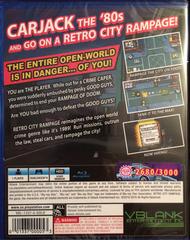 Back Cover PS4 | Retro City Rampage DX PAL Playstation 4