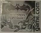 Batman & Robin - Instructions | Batman & Robin Game.Com