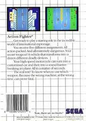 Action Fighter - Back | Action Fighter Sega Master System