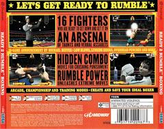 Back Of Case | Ready 2 Rumble Boxing [Sega All Stars] Sega Dreamcast