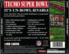 Back Of Box | Tecmo Super Bowl Playstation
