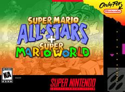 Super Mario All-stars and Super Mario World Cover Art