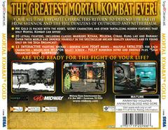 Back Of Case - Version 2 | Mortal Kombat Gold Sega Dreamcast