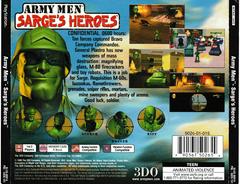 Back Of Box | Army Men Sarge's Heroes Playstation