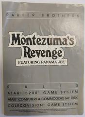 Manual | Montezuma's Revenge Featuring Panama Joe Atari 5200