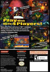 Case - Back | Teenage Mutant Ninja Turtles 2: Battle Nexus Gamecube