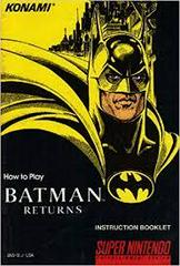 Batman Returns - Instructions | Batman Returns Super Nintendo