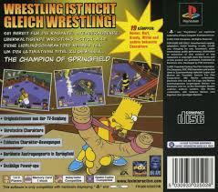 The Simpsons Wrestling - Back | The Simpsons Wrestling Playstation