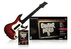 Guitar Hero 5 Guitar Game for PS2 + Guitar Hero World Tour Original  Wireless Guitar Controller for PS2