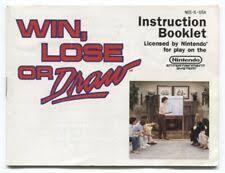 Win Lose Or Draw - Instructions | Win Lose or Draw NES