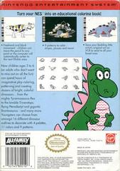 Color A Dinosaur - Back | Color A Dinosaur NES