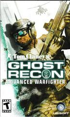 Manual - Front | Ghost Recon Advanced Warfighter Playstation 2