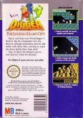Digger T Rock - Back | Digger T Rock NES
