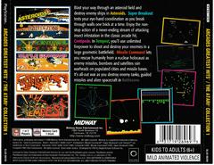 Back Of Box | Arcade's Greatest Hits Atari Collection 1 Playstation