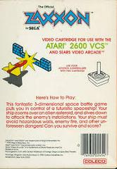 Zaxxon - Back | Zaxxon Atari 2600