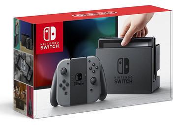 Nintendo Switch with Gray Joy-Con Cover Art