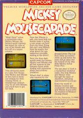 Mickey Mousecapade - Back | Mickey Mousecapade NES