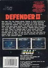 Defender II -Back | Defender II NES