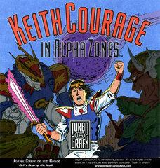 Keith Courage in Alpha Zones Cover Art