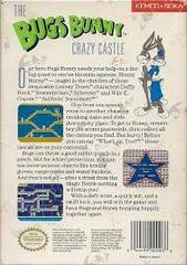 Bugs Bunny Crazy Castle - Back | Bugs Bunny Crazy Castle NES