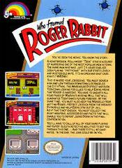 Who Framed Roger Rabbit - Back | Who Framed Roger Rabbit NES