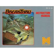 BreakThru - Instructions | BreakThru NES