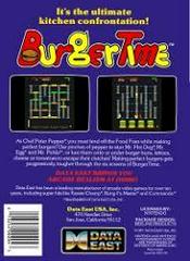 Burgertime - Back | Burgertime NES