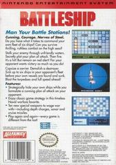 Battleship - Back | Battleship NES