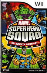 Manual - Front | Marvel Super Hero Squad: The Infinity Gauntlet Wii