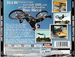 Back Of Case | Dave Mirra Freestyle BMX Playstation