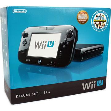 Wii U Console Deluxe Black 32GB Cover Art