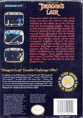 Dragon'S Lair The Legend - Back | Dragon's Lair the Legend NES