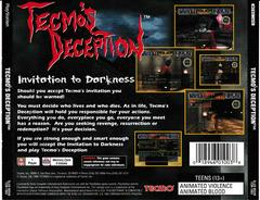 Back Of Case | Tecmo's Deception Invitation to Darkness Playstation