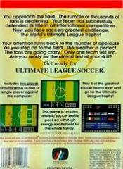 Ultimate League Soccer - Back | Ultimate League Soccer NES