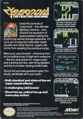 Cybernoid The Fighting Machine - Back | Cybernoid The Fighting Machine NES