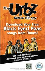 Insert With Download Code | The Urbz Sims in the City Playstation 2