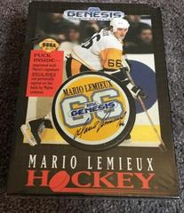 Front Hockey Puck  | Mario Lemieux Hockey [Cardboard Box] Sega Genesis