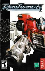 Manual - Front | Transformers Playstation 2