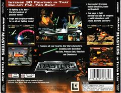 Back Of Box | Star Wars Masters of Teras Kasi Playstation