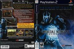 Bonus Artwork - Back, Front | Mortal Kombat Deception [Premium Pack] Playstation 2