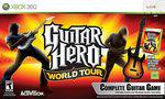 Xbox 360 Guitar Hero World Tour Drum Kit Guitar Mic Complete Band BUNDLE  Drums