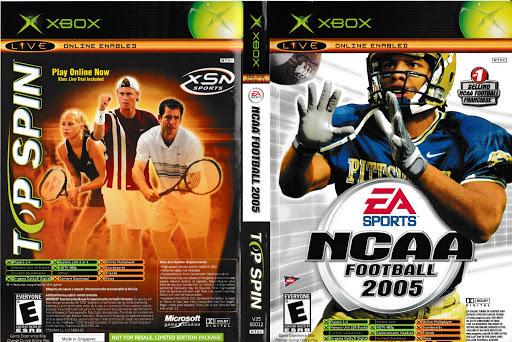 NCAA Football 2005 Top Spin Combo Cover Art